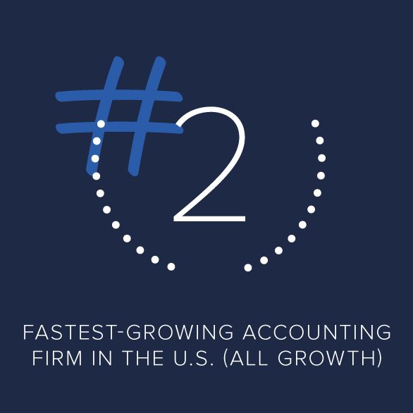 Second fastest growing accounting firm in the U.S. (All Growth)