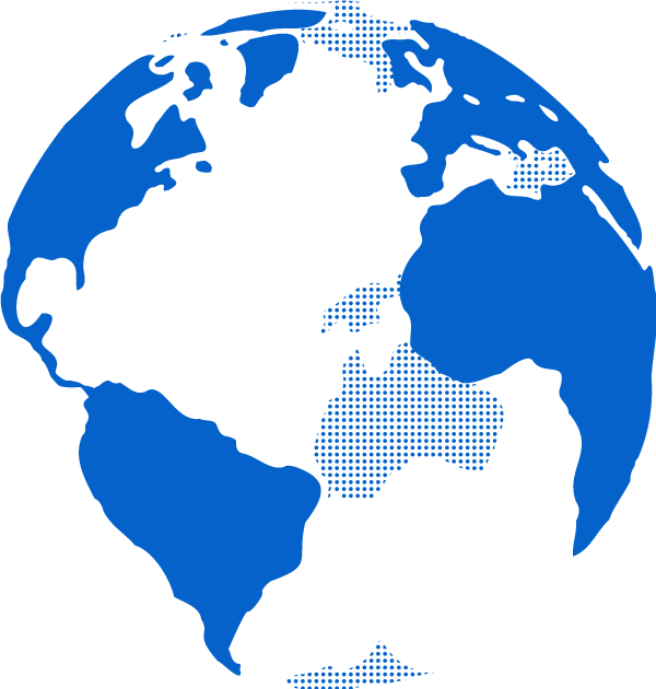 blue map of USA, U.S. Virgin Islands, and Puerto Rico